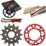 Kettensatz Alu rot für: HONDA CR500 R 92-01 14-49-114 DID520ZVM-X(G&G) Niet