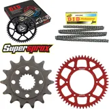 Kettensatz Alu rot für: HONDA CR250 R 90-91 14-53-116 DID520NZ Clip