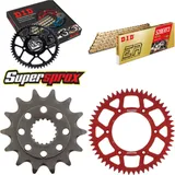 Kettensatz Alu rot für: HONDA CR250 R 90-91 14-53-116 DID520ERT2(G&G) Clip