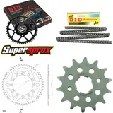 Kettensatz Alu schwarz für: HONDA CL250 SC 82-83 14-51-106 DID520NZ Clip