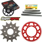 Kettensatz Alu rot für: HONDA CRF450 X 05-15 13-51-120 DID520NZ Clip