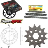Kettensatz Alu schwarz für: HONDA XR250 R 88-89 13-48-108 DID520NZ Clip