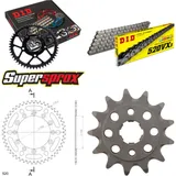 Kettensatz Alu schwarz für: HONDA XR250 R 88-89 13-48-108 DID520VX3 Clip