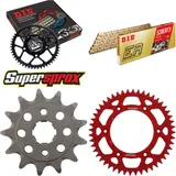 Kettensatz Alu rot für: HONDA XR250 R 90-95 13-48-108 DID520ERT2(G&G) Clip