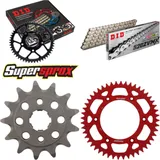 Kettensatz Alu rot für: HONDA XR250 R 90-95 13-48-108 DID520ZVM-X(S&S) Niet