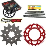 Chain Kit - ALU - red for: HONDA XR250 R 96-04 13-48-106 DID520NZ Clip