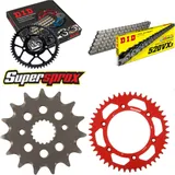 Kettensatz Alu rot für: HONDA XR400 R 96-06 15-45-108 DID520VX3 Endlos