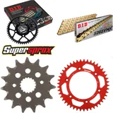 Chain Kit - ALU - red for: HONDA XR400 R 96-06 15-45-108 DID520ZVM-X(G&G) rivet