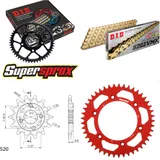 Kettensatz Alu rot für: HONDA XR650 L [US] 93-96 15-45-114 DID520ZVM-X(G&G) Endlos