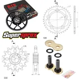 Kettensatz Alu schwarz für: HONDA CBR600 F 91-96 15-43-108 DID530ZVM-X(G&G) Niet