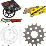 Kettensatz Alu schwarz für: HONDA CBR600 FS Sport 01-10 16-46-108 DID525VX3(G&B) Niet