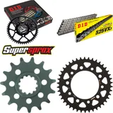 Chain Kit - ALU - black for: HONDA CB600 F Hornet /S 98-06 15-42-110 DID525VX3 rivet