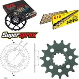 Kettensatz Alu schwarz für: HONDA CBF600 /N /S 04-07 15-43-116 DID525VX3(G&B) Endlos