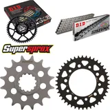 Kettensatz Alu schwarz für: HONDA CBF600 /N /S 08-13 16-42-124 DID525ZVM-X Endlos