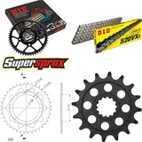 Kettensatz Alu schwarz für: HONDA NC700 SD 12-15/NC700 XD 16-39-112 DID520VX3 Endlos