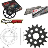 Chain Kit - ALU - black for: HONDA NC700 SD 12-15/NC700 XD 16-39-112 DID520ZVM-X rivet