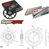 Kettensatz Alu schwarz für: HONDA NC750 D Integra 14-16/N 17-39-112 DID520ZVM-X(S&S) Niet
