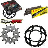 Chain Kit - ALU - black for: YAMAHA YZ85 /LW 19``/16`` 0 14-52-124 DID428VX Clip