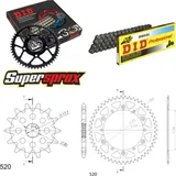 Chain Kit - ALU - black for: YAMAHA WR125 91-98/YZ125 97-98 13-48-112 DID520 Clip