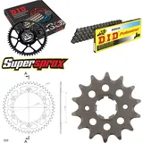 Chain Kit - ALU - black for: YAMAHA WR250 89-90/WR250 97-9 14-49-114 DID520 Clip