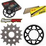 Kettensatz Alu schwarz für: YAMAHA YZF600 R6 07-15 16-45-114 DID525VX3(G&B) Niet