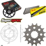 Kettensatz Alu schwarz für: YAMAHA MT-10 /ABS 16- 16-43-114 DID525VX3 Niet