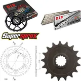 Chain Kit - ALU - black for: YAMAHA FZR1000 Exup >530< 89- 17-47-110 DID530ZVM-X(S&S) rivet