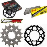 Kettensatz Alu schwarz für: YAMAHA MT-09 /ABS 13-15/MT-09 16-45-110 DID525VX3 Endlos