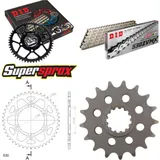 Kettensatz Alu schwarz für: YAMAHA YZF1000 R1 04-05 17-45-116 DID530ZVM-X(S&S) Niet