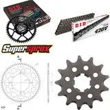 Kettensatz Alu schwarz für: KAWASAKI KX80 19``/16`` 89-91 13-54-126 DID420V Clip Kettensatz Alu schwarz für: KAWASAKI KX80 19``/16`` 89-91 13-54-126 DID420V Clip