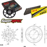 Chain Kit - ALU - black for: KAWASAKI KX85 17``/14`` >42 14-50-124 DID428VX rivet