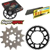 Chain Kit - ALU - black for: KAWASAKI KX125 04-08 13-51-114 DID520 Clip