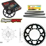 Chain Kit - ALU - black for: KAWASAKI EL250 88-96 14-44-114 DID520NZ Clip