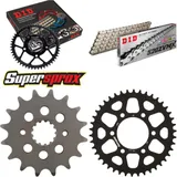Chain Kit - ALU - black for: KAWASAKI GPZ400 27PS 85-89 16-42-106 DID520ZVM-X(S&S) rivet
