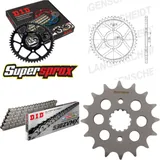 Kettensatz Alu für: KAWASAKI Z500 B 79-83 16-40-100 DID530ZVM-X Niet