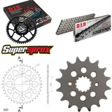 Kettensatz Alu schwarz für: KAWASAKI GPZ400 49PS 85-89/ 16-38-104 DID520ZVM-X Endlos