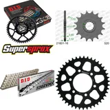Chain Kit - ALU - black for: KAWASAKI ZX-6R /RR 09-12/ZX-6 16-43-112 DID520ZVM-X(S&S) rivet