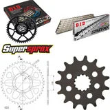 Kettensatz Alu schwarz für: KAWASAKI Z900 ABS 17- 15-44-114 DID525ZVM-X(S&S) Niet