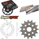 Kettensatz Alu schwarz für: SUZUKI DR350 SE 94-95 15-41-110 DID520ZVM-X(S&S) Niet