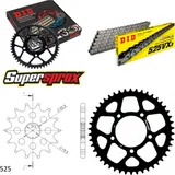 Chain Kit - ALU - black for: SUZUKI GSF400 Bandit 93-97 14-46-114 DID525VX3 Clip