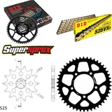 Chain Kit - ALU - black for: SUZUKI GSF400 Bandit 93-97 14-46-114 DID525VX3(G&B) rivet