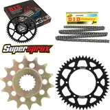 Kettensatz Alu schwarz für: SUZUKI RM-Z 450 05-07 14-49-116 DID520NZ Clip