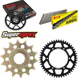 Kettensatz Alu schwarz für: SUZUKI RM-Z 450 05-07 14-49-116 DID520VX3 Niet