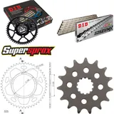 Kettensatz Alu schwarz für: SUZUKI DL650 V-Strom 04-06 15-47-116 DID525ZVM-X(S&S) Niet
