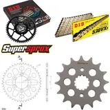 Kettensatz Alu schwarz für: SUZUKI GSX-R 1100 >530< 95-96 16-44-116 DID530VX3(G&B) Niet
