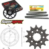 Kettensatz Alu schwarz für: Gas Gas EC250 97-99 13-47-116 DID520NZ Clip
