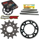 Kettensatz Alu schwarz für: Gas Gas EC400 FSE 02-09/EC450 13-48-116 DID520NZ Clip