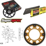 Chain Kit Stealth gold for: BETA RR125 Motard 07-14 13-50-126 DID428D Clip