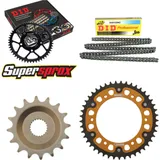 Kettensatz Stealth gold für: APRILIA ETX350 Tuareg Wind 8 16-45-104 DID520NZ Clip