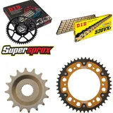 Chain Kit Stealth gold for: APRILIA ETX350 Tuareg Wind 8 16-45-104 DID520VX3(G&B) endless Chain Kit Stealth gold for: APRILIA ETX350 Tuareg Wind 8 16-45-104 DID520VX3(G&B) endless
